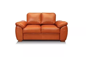 Echtleder Rindsleder Sofa Couch Oxford 100% Italienisches Leder Ledersofa - Bild 1 von 9