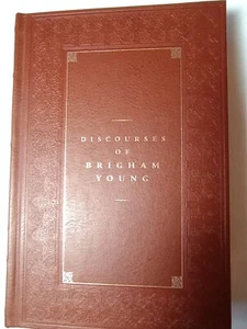 Discourses of Brigham Young, Deseret Book Co. Leather Bound Gold Leaf pages NOS - Picture 1 of 17