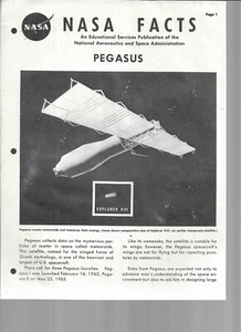 PEGASUS NASA FACTS 1965 VOL 11 NO.15 - Picture 1 of 2