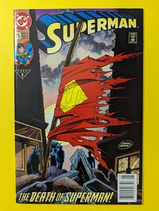Superman #75 The Death Of Superman Print #2- 1993- News Stand- Unread- 14-3,4 - Bild 1 von 7