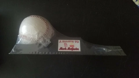 SALUTE TO MARK MCGUIRE ST LOUIS CARDINALS MCDONALD'S COMMEMORATIVE BASEBALL BASE Cover