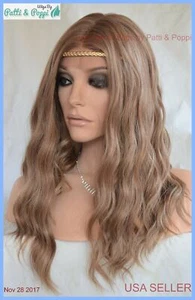 LACE FRONT DEEP MIDDLE LACE PART LONG WAVY HEAT FRIENDLY WIG FS8.27.613 1262 - Picture 1 of 12