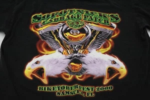 Sopotnicks Cabbage Patch Biketoberfest 2000 Eagles V Twin T Shirt Size L - Picture 1 of 11