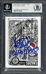 Ichiro Suzuki Topps Project 2020 JK5 Card Gem 10 Auto 01 ROY/MVP 1/1 Beckett