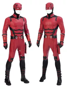 Daredevil Marvel Cosplay Costume Outfits Jumpsuit Mask Shoes Accessories Set Lot - Picture 1 of 15