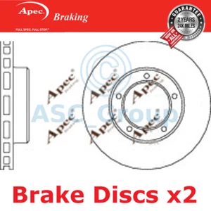2x Apec BRAKING 312mm Belüftet OE Qualität Ersatzteil Bremsscheiben (ein Paar) - Foto 1 di 1