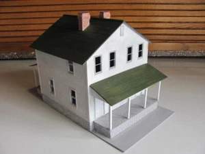"Pennsylvania Miner's Dwelling" Coal Patch Duplex House in O Scale - Picture 1 of 15