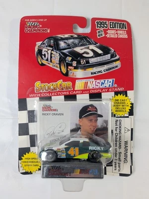 1995 NASCAR Racing Champions #41 Ricky Craven Vintage Diecast 1/64 w/ Card - Image 1 of 4