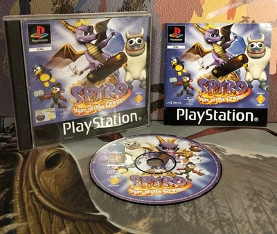 Spyro Año del Dragón PS1 Sony Playstation PAL Etiqueta Negra Foto 1 de 4