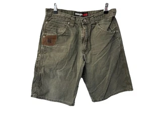 Wrangler Riggs Workwear Shorts Khaki Size W30 Cotton Men’s - Picture 1 of 9