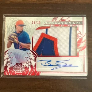 Parche de novato Leaf Trinity Brandon Sproat 2024/15 RPA automático New York Mets radiocontrol - Imagen 1 de 3