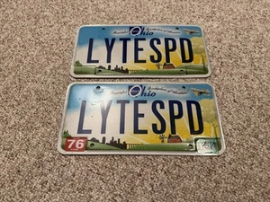 Seltenes Set Ohio Nummernschild Vanity "LyteSPD" von 2018 - Bild 1 von 2