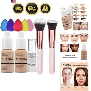 Foundation Primer Set Liquid Concealer Matte Finish Oil Control Face Primer - Picture 1 of 9