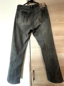 BURBERRY LONDON Straight Denim Jeans 34 Sanyo Shokai limited From JAPAN◎ - Picture 1 of 12