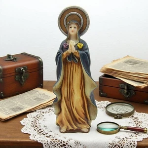 Virgin Mary Statue Decorative Religious Figurine for Indoor Desktop Hallway - Picture 1 of 7
