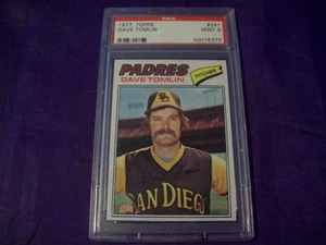 1977 Topps #241 Dave Tomlin PSA 9 - Bild 1 von 2