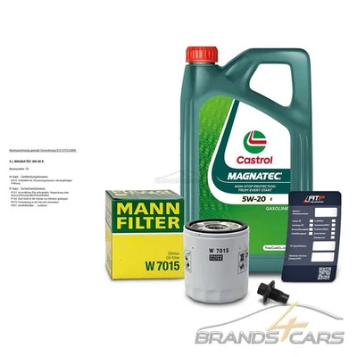 MANN ÖLFILTER +5l CASTROL FÜR FORD B C-MAX FIESTA 6 1.0 EcoBoost FOCUS 3 1.0 1.6 - Bild 1 von 4