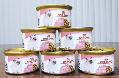 Lot of 6 Royal Canin Kitten Cat Food, Up to 12 Months, 3 oz each - Image 1 of 4