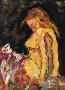 Strange Interludes - Original Gouache - By F. DeTrolio (prints available) - Picture 1 of 9