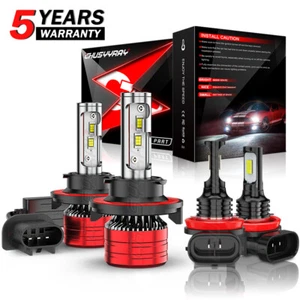 For 2011-2016 Mini Cooper Countryman LED Headlight High/Low Beam Bulbs Kit 6000K - Picture 1 of 16