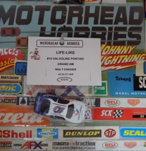 LIFE-LIKE, #10 VALVOLINE EAGLE ONE, PONTIAC GRAND AM With T CHASSIS, HO SLOT CAR - Picture 1 of 4