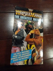 VTG WWF Wrestle Mania The Greatest Matches VHS Home Video 1994 - Picture 1 of 2