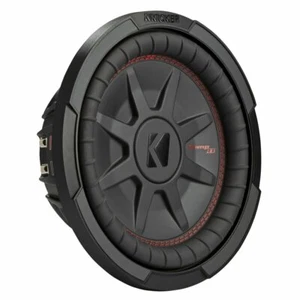 Kicker CompRT Single 10 Inch 800W Max Dual 4 Ohm Slim Car Audio Power Subwoofer - Picture 1 of 4