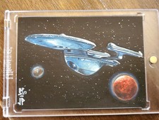 Star Trek USS Enterprise Jason Potratz & Jack Hai Artist Sketch Card 1/1 