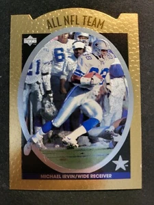 1996 Upper Deck Michael Irvin ALL NFL TEAM DIE CUT card #AN4 Cowboys HOF - Picture 1 of 2