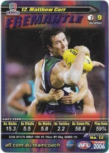 2006 TeamCoach (12) Matthew CARR Fremantle - Picture 1 of 1