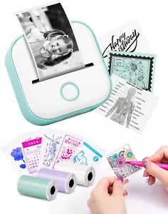 Phomemo T02 Printer Thermal Photo Handheld Sticker Printer Bluetooth For Study - Picture 1 of 22