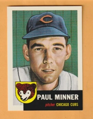 Paul Minner Chicago Cubs 1991 Topps Archives #92 New Wilmington Pennsylvania - Image 1 of 2