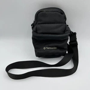 Samsonite Small Camera Case Padded Bag - Model 25 - Black - Vintage - Picture 1 of 12