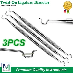 Orthodontic Instruments Elastic Placing Twirl On Ligature Applicator Dental - Picture 1 of 7