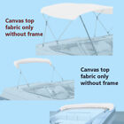 Pontoon Boat 4 Bow Bimini Top Replacement Canvas fabric 8 or 10 Feet w/ boot