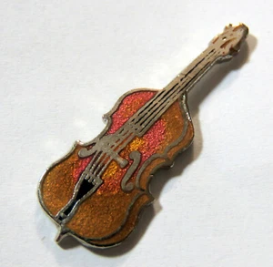 Violine Anstecknadel (Cloisone extra groß 1 1/2") - Bild 1 von 3