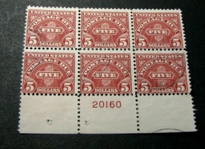 US Plate Blocks Stamp Scott# J78  Postage Due 1930  Used  L316 - Image 1 of 2