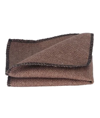Lençol masculino masculino espinha de peixe tweed marrom bronzeado bolso de casamento quadrado lenço - Imagem 1 de 4