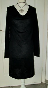 jerseykleid hängerchen zart langarm wasserfall ausschn. PART TWO 38-40 S schwarz - Bild 1 von 12