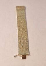Armband vergoldet defekt Teppicharmband Gold Double texturiert Länge 20 cm