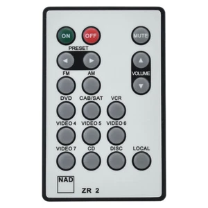 New Genuine ZR 2 ZR2 For NAD Zone 2 Sound Stereo AV Receiver Remote T175 T773 - Picture 1 of 5