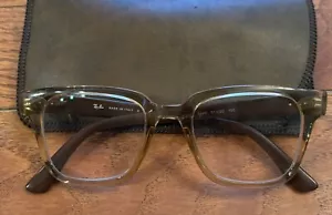 Ray Ban RB 4323-V 5940 51-20 150 Transparent Tan Eyeglasses FRAMES ONLY Italy - Picture 1 of 4