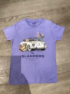 BOYS LILAC MAYORAL TROPICAL T-SHIRT 4 YEARS GOOD CONDITION - Picture 1 of 3
