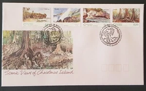 Australia 1993 Christmas Island Scenic views FDC fine used set 4 stamps - Picture 1 of 2
