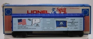 State of Connecticut O Gauge Spirit of ‘76 Boxcar #7605 1:48 Scale In Box - Picture 1 of 6