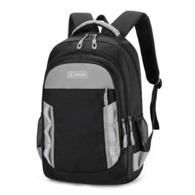 Mochila grande resistente al agua para computadora portátil de 18" para viajes, escuela, negocios (gris) Foto 1 de 4