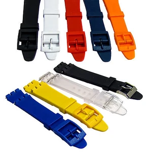 Correa de reloj de resina para reloj Swatch estándar 17 mm elección de colores D027 - Imagen 1 de 10