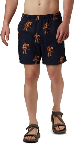 Columbia NCAA West Virginia Mountaineers Mens Backcast II Printed Short, 3X-L Cover