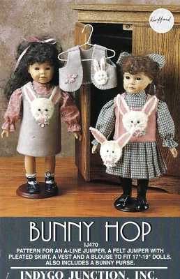 BUNNY HOP Jumper, Skirt, Vest, Blouse & Purse 17"-19" Dolls Indygo Junction UC - Image 1 of 3