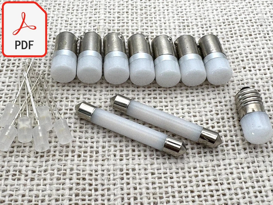 Sintonizador Mcintosh MR78 repuesto lámparas LED bombillas luces kit actualización INSTRUCCIONES Foto 1 de 4